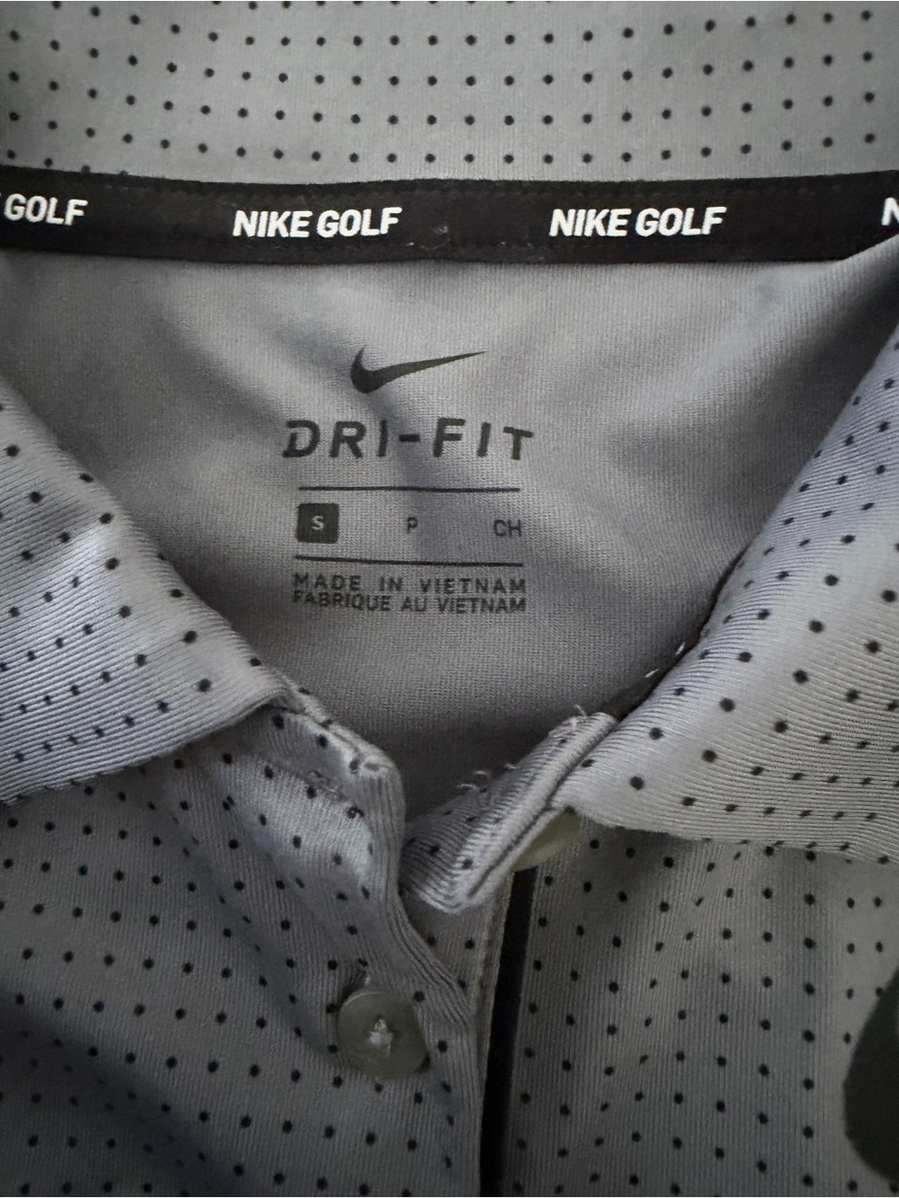 Nike Women’s Light Gray Dri-FIT Sleeveless Polo Tank size SMALL - Picture 3 of 3